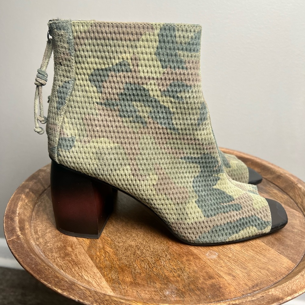 Sanctuary Ankle Boots Color Fatigue Multi Peep Toe‎  Shoes